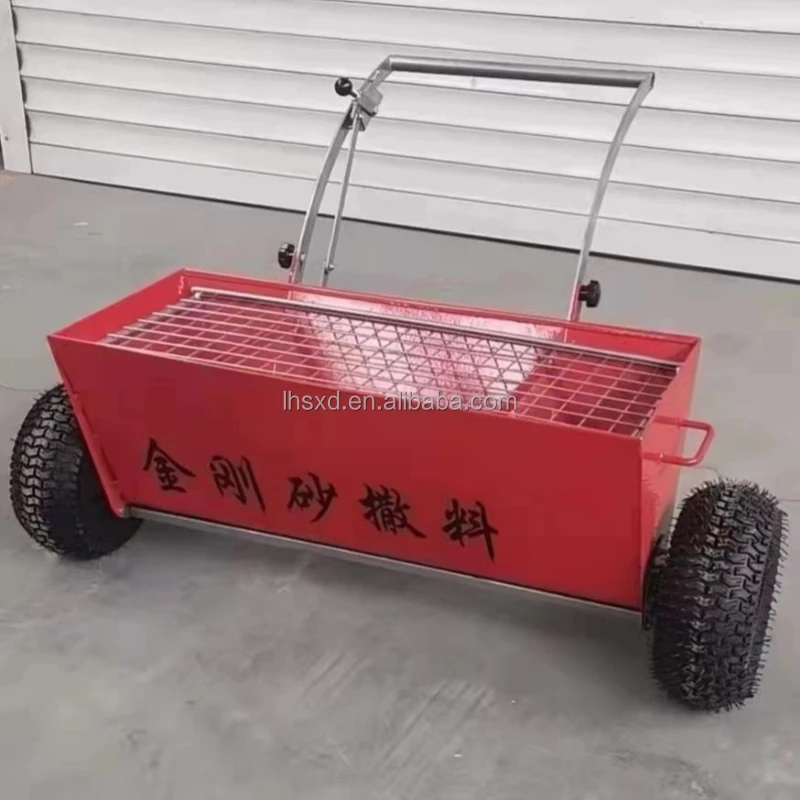 Hand pushed diamond sand spreader Concrete floor uniform lower spreader Wear-resistant leveling paver