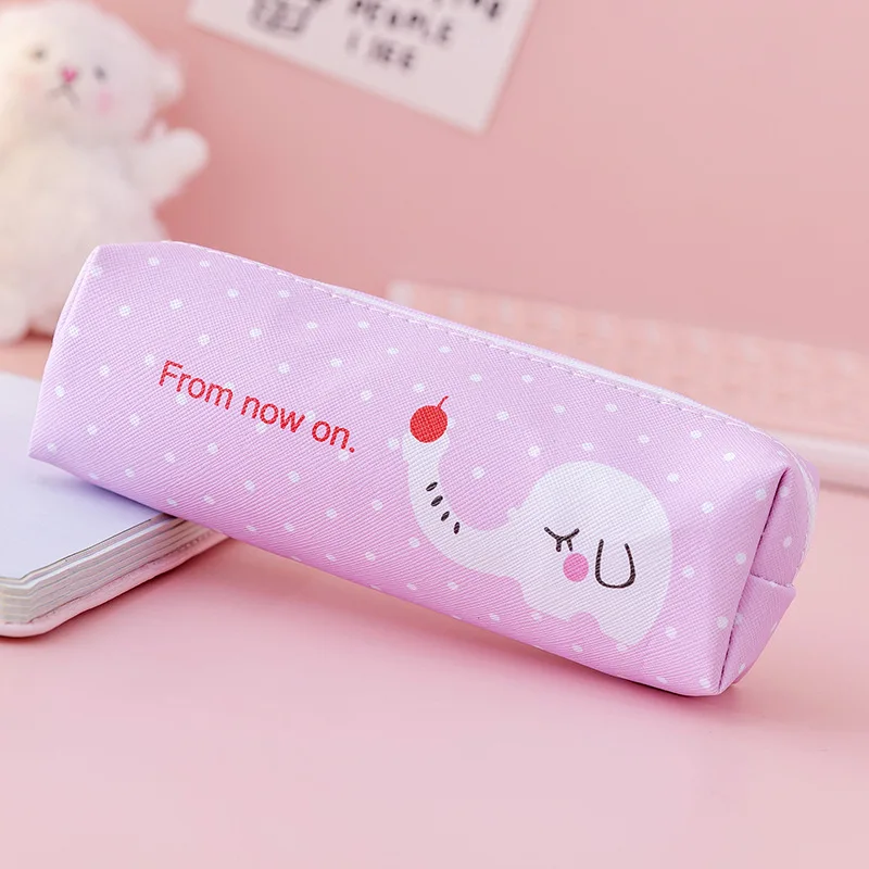 Professional custom 2022  fashion pu leather printing pattern cartuchera unicorn pencil pouch for girls