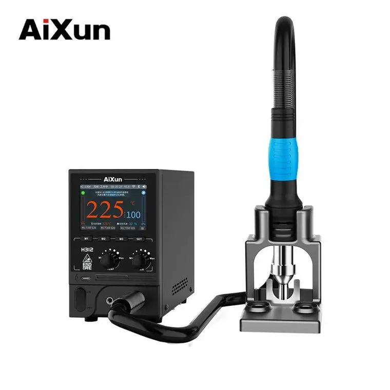 Производитель Aixun H312 интеллектуальный горячий пневматический пистолет 1400 Вт мощная сетевая Интеллектуальная паяльная станция