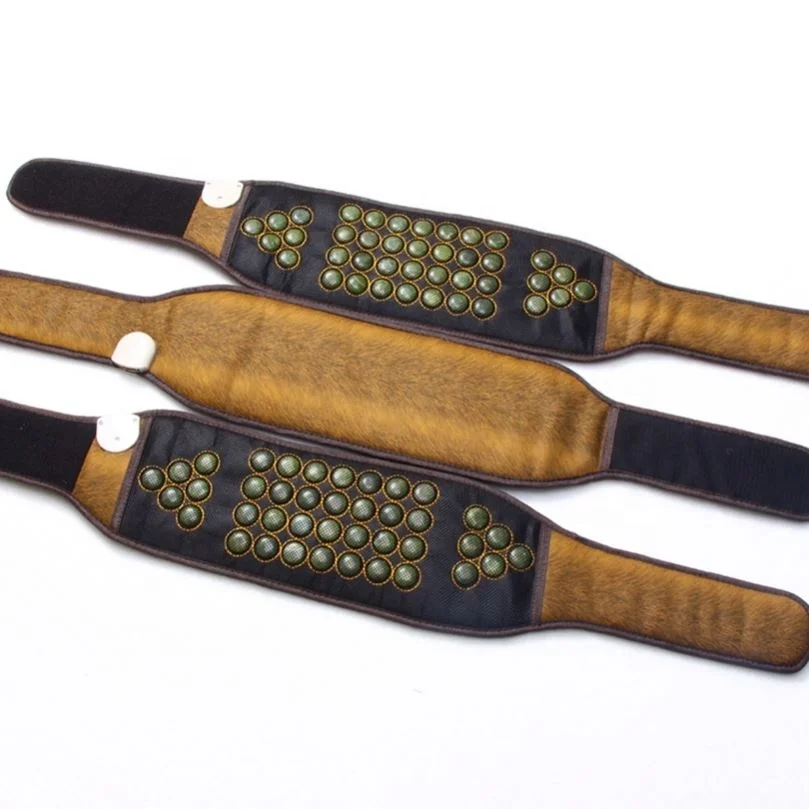 Heat Treatment Exercises Jade Stone Mat Tourmaline Slimming Amethyst Therapy Waist Belt