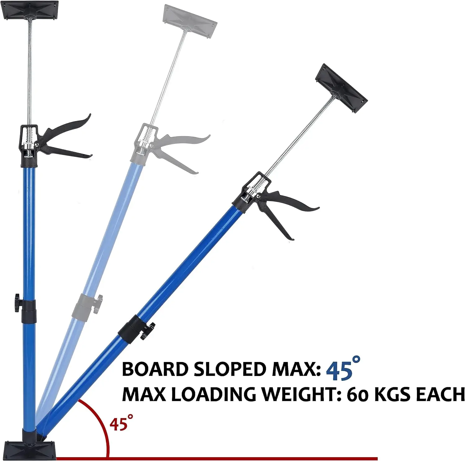 50-115 cm Adjustable ceiling support jack pole extension telescopic support rod for DIY