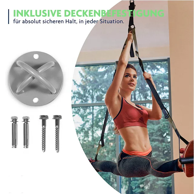 Wellshow Sport Suspension Straps Bodyweight Suspension Sling Trainer System Kit For Home Fullbody Workout