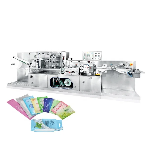 Full  Automatic Single Sheet Wet Tissue Folding & Packing Machine with good quality