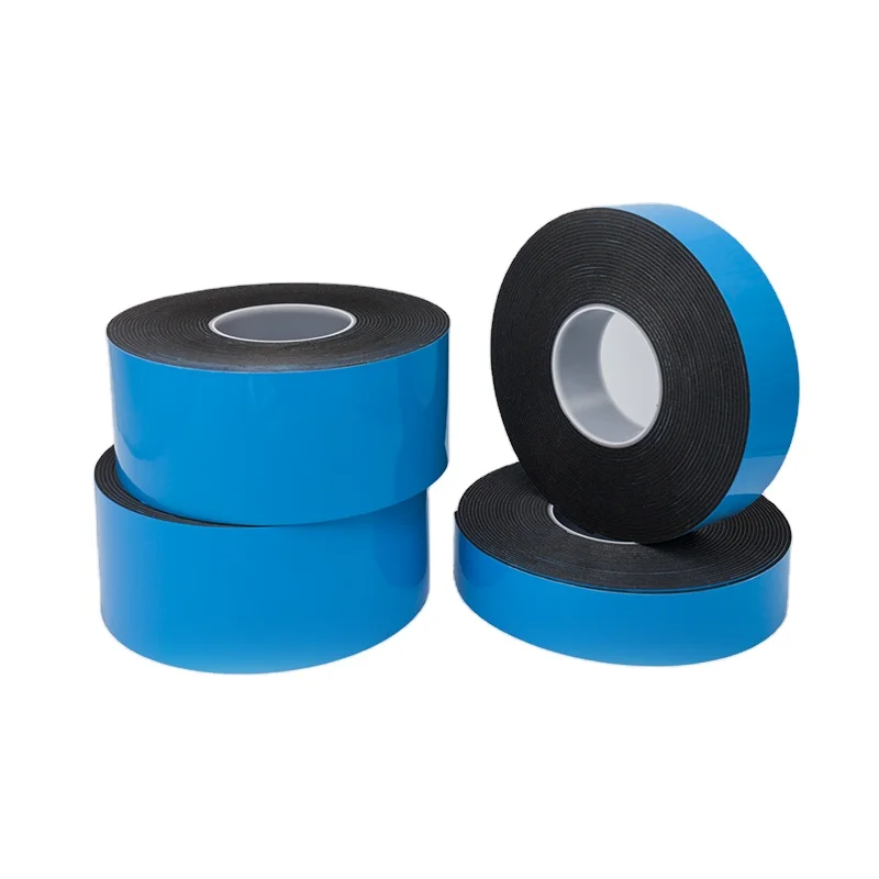 High-viscosity double-sided PE foam rubber car decoration red film double-sided tape fixed wall sponge strip for Pipe Insulation