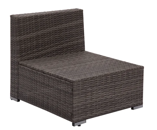 
Outdoor Grey Color Rattan Wicker Garden Sectional Sofa Set Furniture 