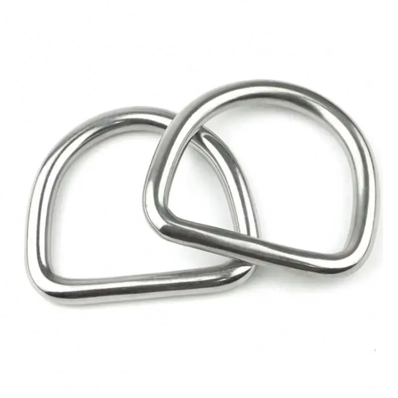 D shape snap powerful Steel alloy climbing carabiner hook locking key carabiner