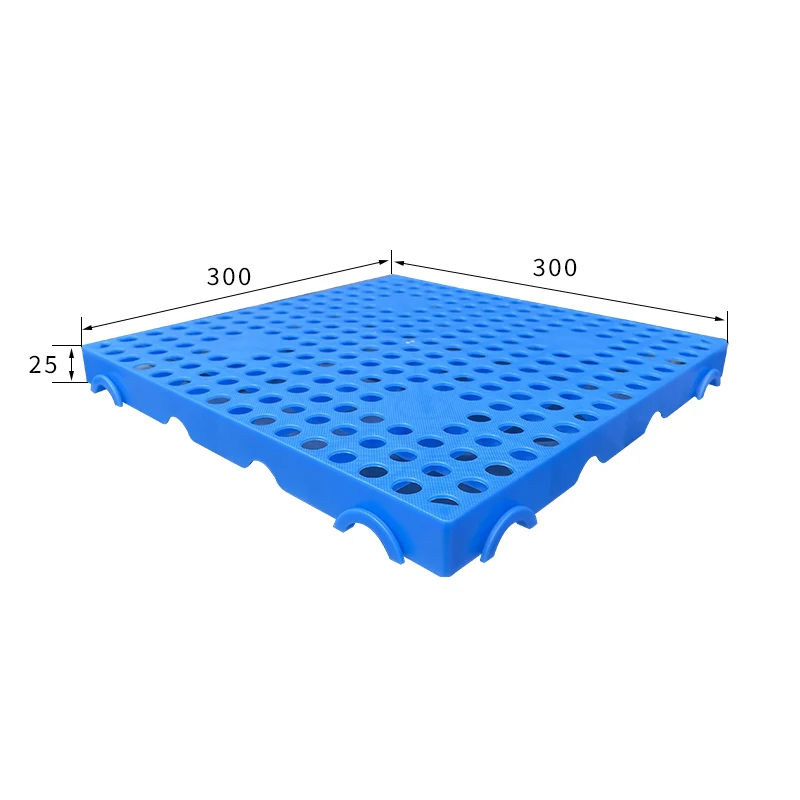300*300*25mm Waterproof mat plastic warehouse floor mat Supermarket freezer floor car washes mat grid pallet slatted floor