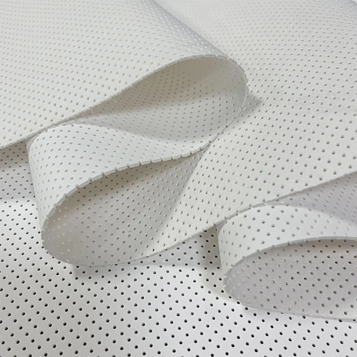Perforated Composite Sponge Design Leather Fabric For Car Upholstery Quilted Leather Fabric Printed Pvc Leather Fabric