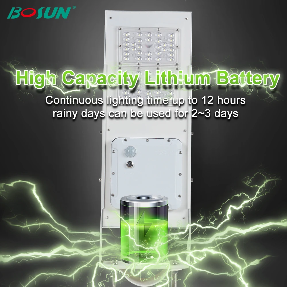2023 New product aluminum ip65 60w 90w all in one solar led street light road lamp