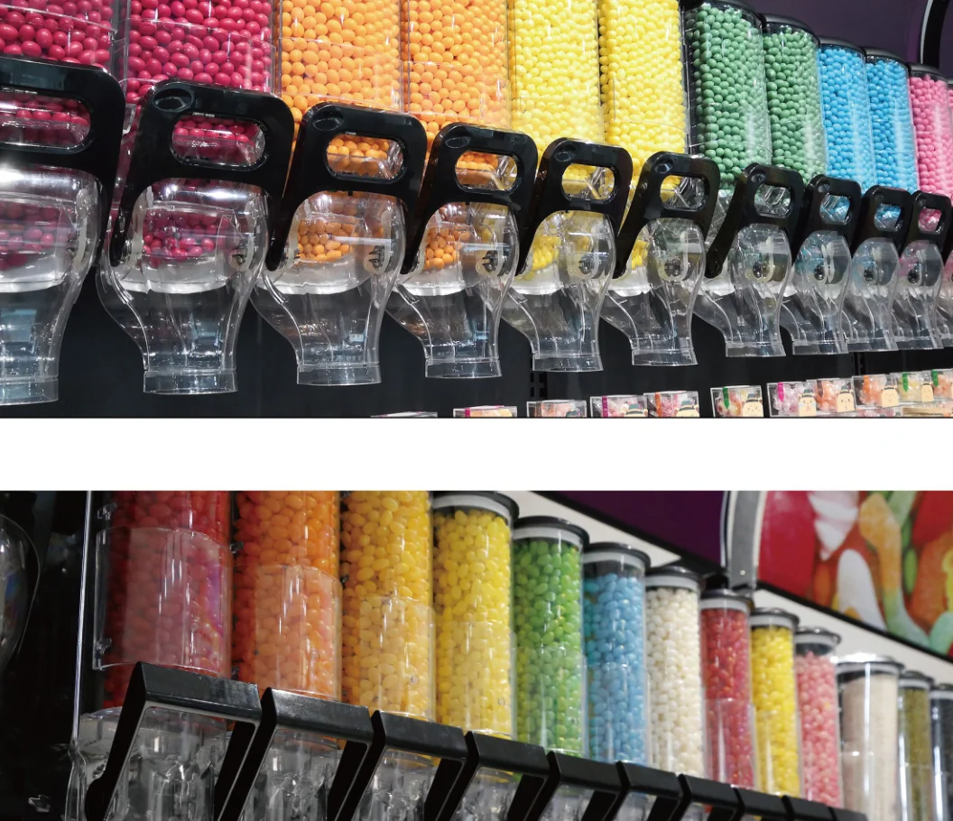 plastic gravity bin dispensadores de granos grain dispenser for bulk foods