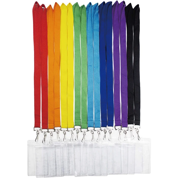 Free Design Promotion Wholesale Custom Lanyards With Logo Custom Fabric Sublimation Polyester Lanyard for Work Keychain Strap