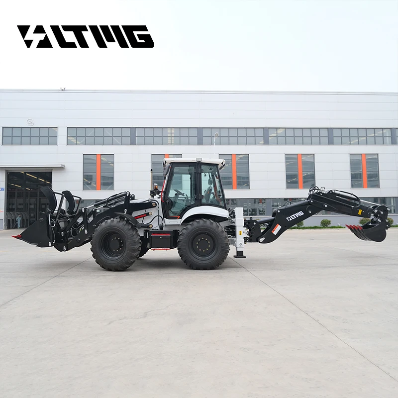 LTMG New 2.5 Ton Backhoe Wheel Loader Tractor with Front Loader and 4x4 Backhoe Loader for Sale