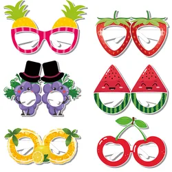 Watermelon Printing Party Favor Baby Birthday  Party Paper Glasses Hawaii Summer Paper Fuirt Printing Tableware