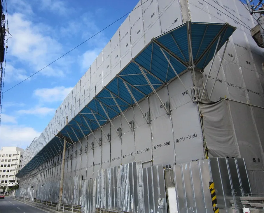 Wall Noise Barrier Hanging on Security Fencing Panels Tarpaulin Sound Barrier Tarpaulin