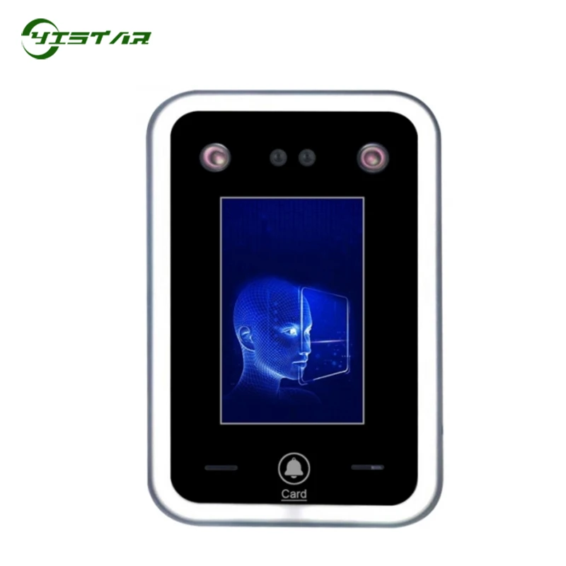 New 2000 Face Time Attendance And Access Control TCP/IP Visible Light Dynamic Facial Recognition Terminal With Software DF02