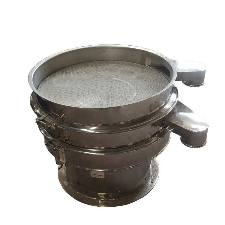 High frequency Wheat Starch flour rotary circular vibro sifter vibrating screen sieve machine