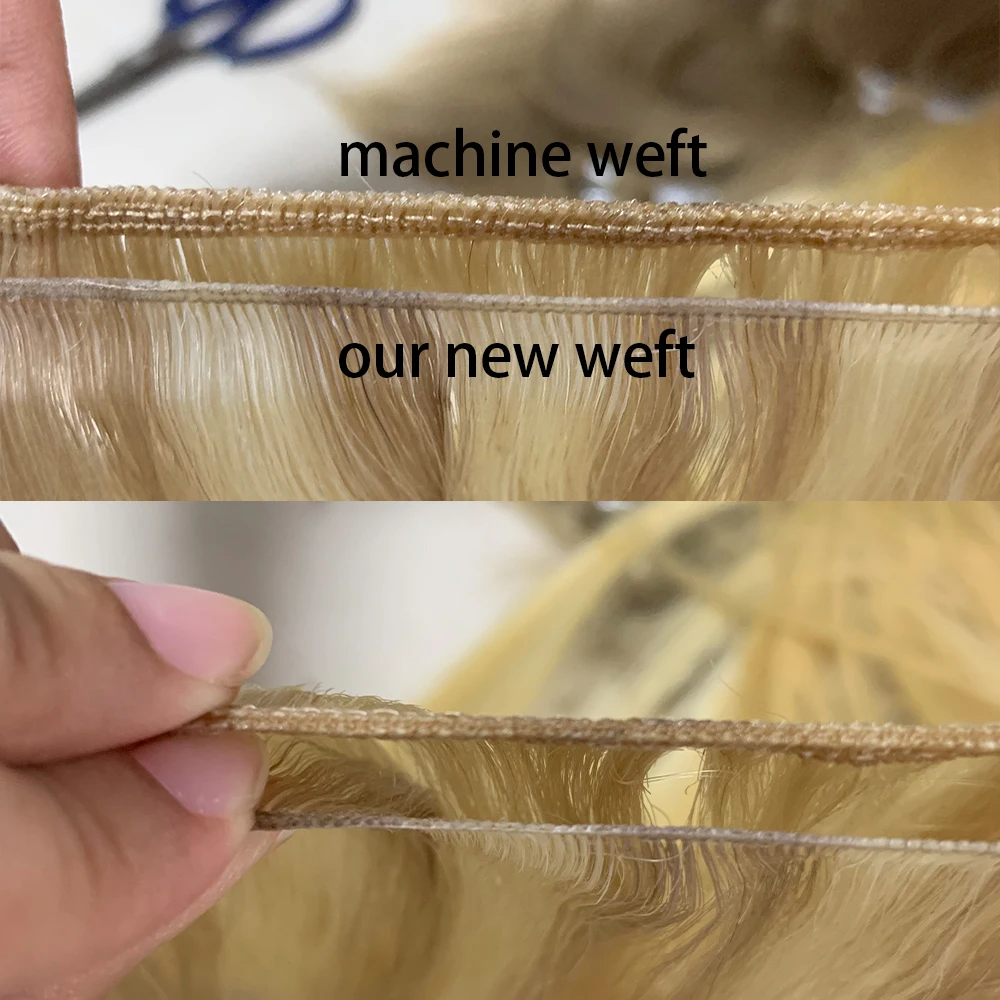 YADING #OM8-613 Genius Weft 2022 New Wholesale Virgin Human Vendors Straight Double Weft Genius Weft Hair Extensions