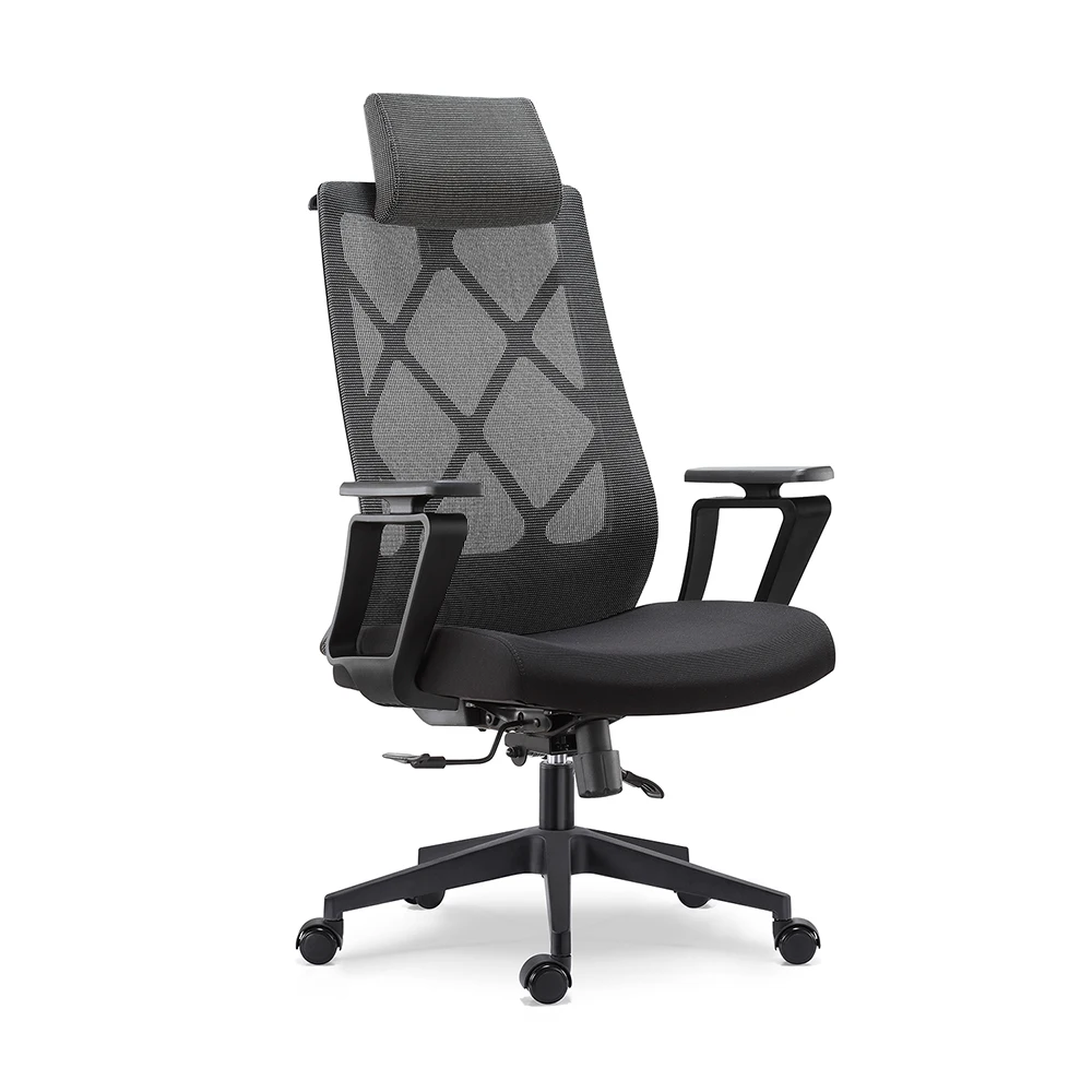 Foshan Swivel Reclining Lift with Mesh Fabric Ergonomic Computer Task Chair  High Quality Modern Office Chair Office Equipment