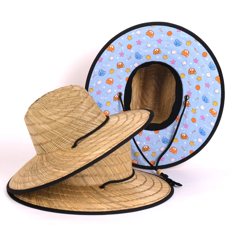
 Модные элегантные летние пляжные соломенные шляпы с широкими полями для детей  