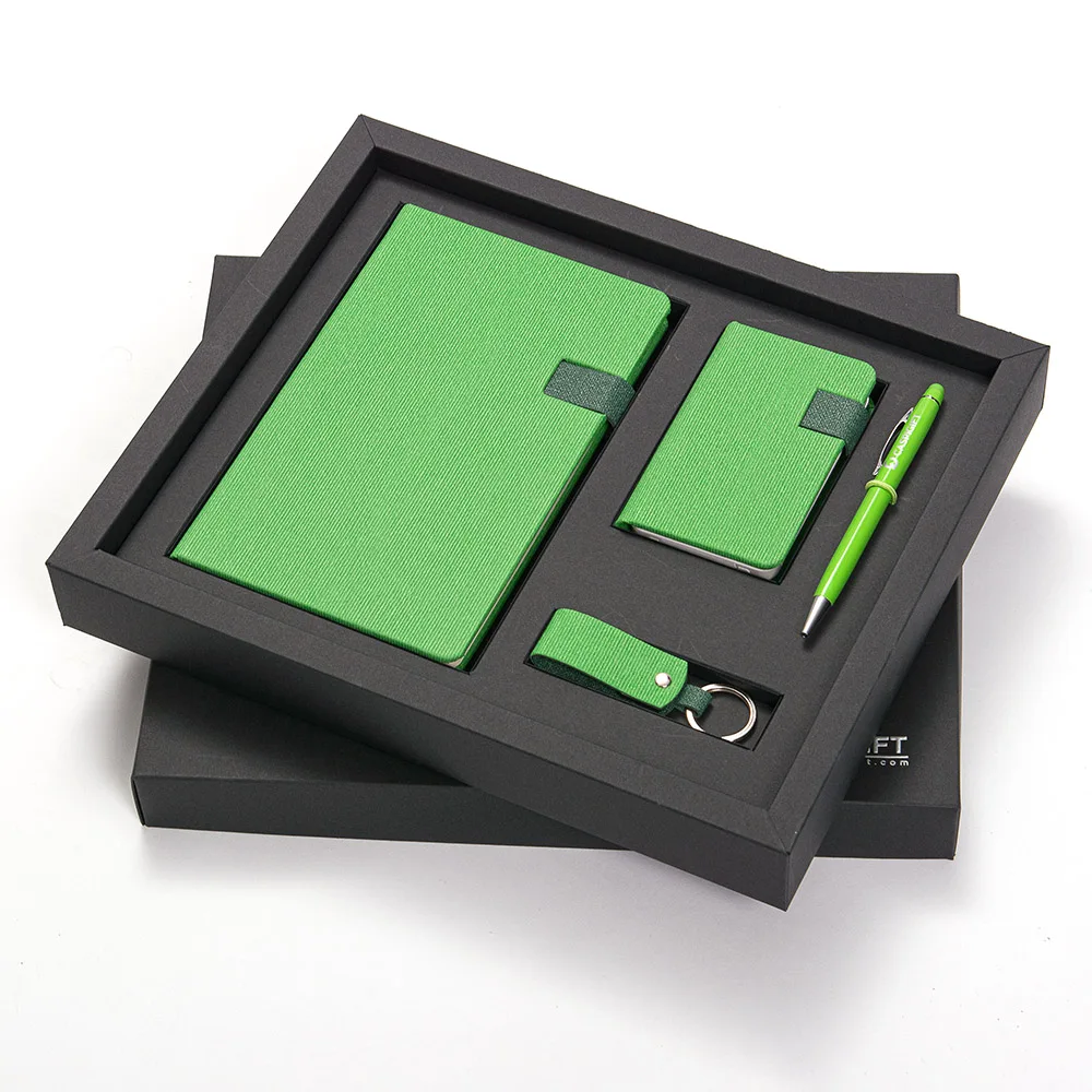 2024 A5 Notebook Pen USB Flash Drive Power Bank 4-in-1 Set New Corporate Business Christmas Gifts for Executives Men