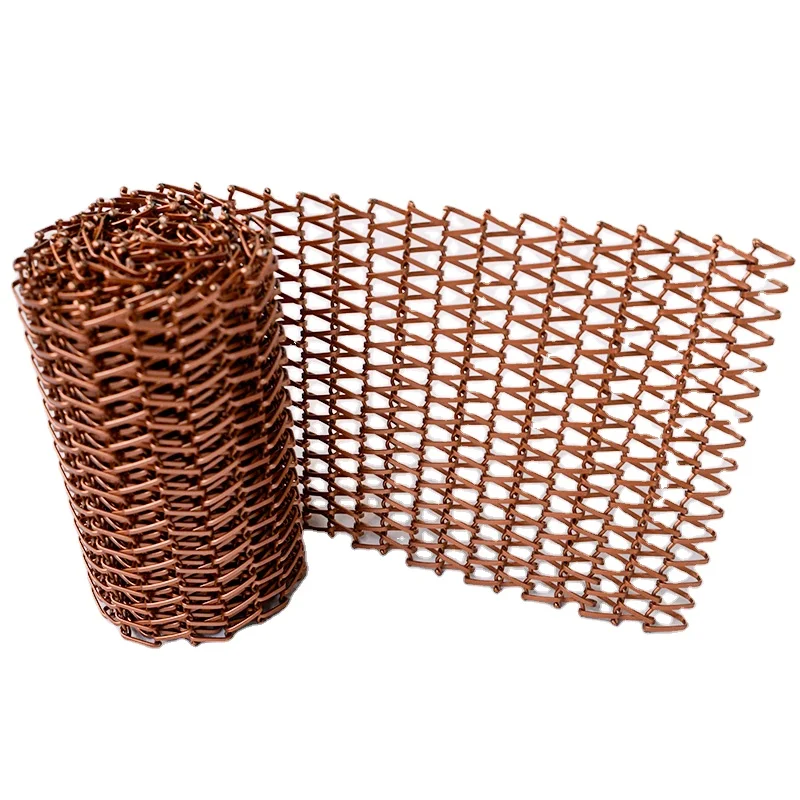 hot sale manufacture customization metal stainless steel decorative woven wire mesh soft curtain net screen partition wall byobu