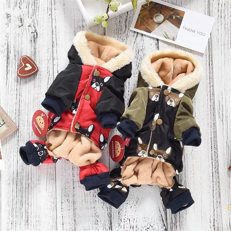 Factory Wholesale dog jacket coat clothes windproof warm clothings dog jacket jumpsuit for Small Medium Large Dogs
