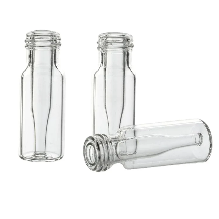 China 11.6*32mm 0.3mL 9-425 Screw Clear Glass Vial Fixed with Clear Borosilicate Glass Insert