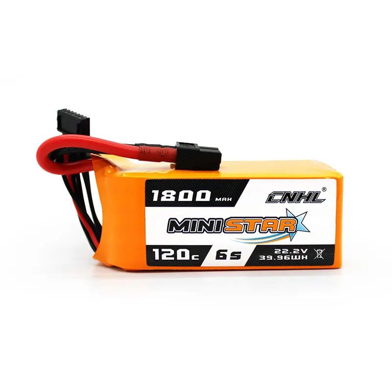 1800mAh 22.2V 6S 120C(Max 240C) CNHL MiniStar Lipo  Lipo Battery Pack with XT60 Plug For FPV