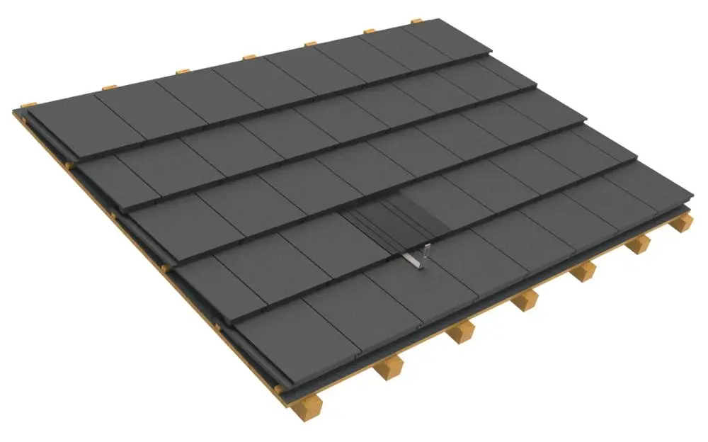 solar PV  panel  flat tile  replacement of  roof racking system