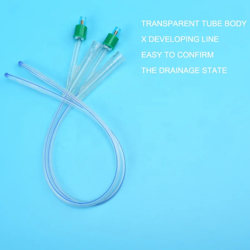 Medical  stomach tube Triple catheter soft  multi hole silicone drainage tube 20mm silicone gastrostomy tube