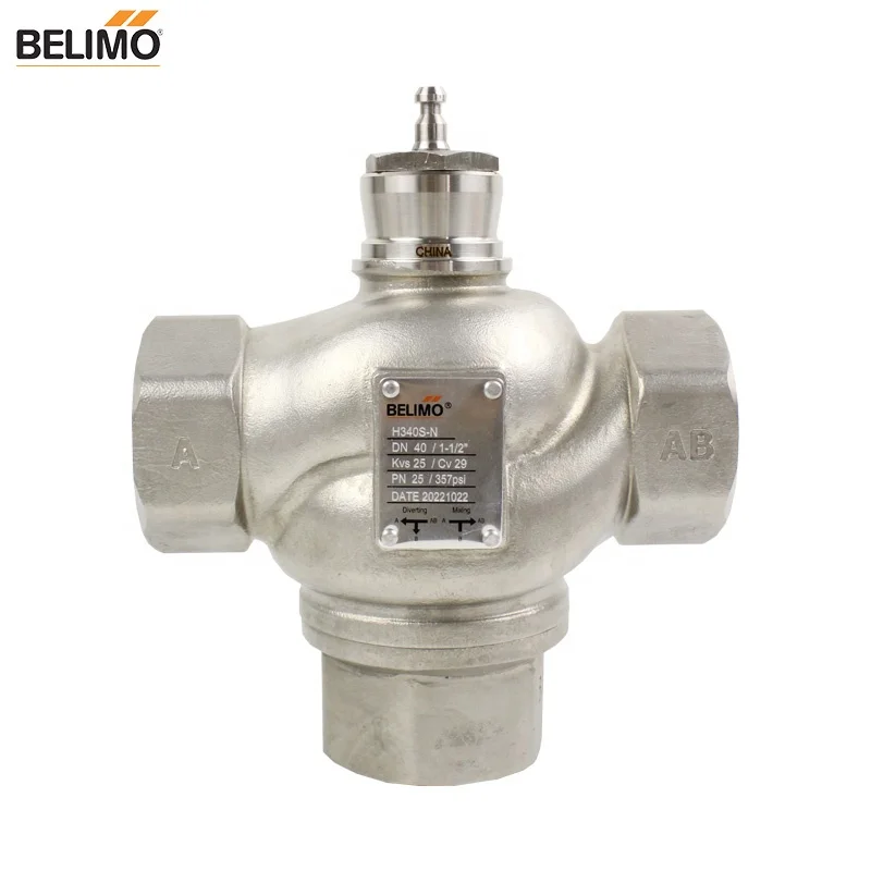 BELIMO stainless steel  3-way globe valve,