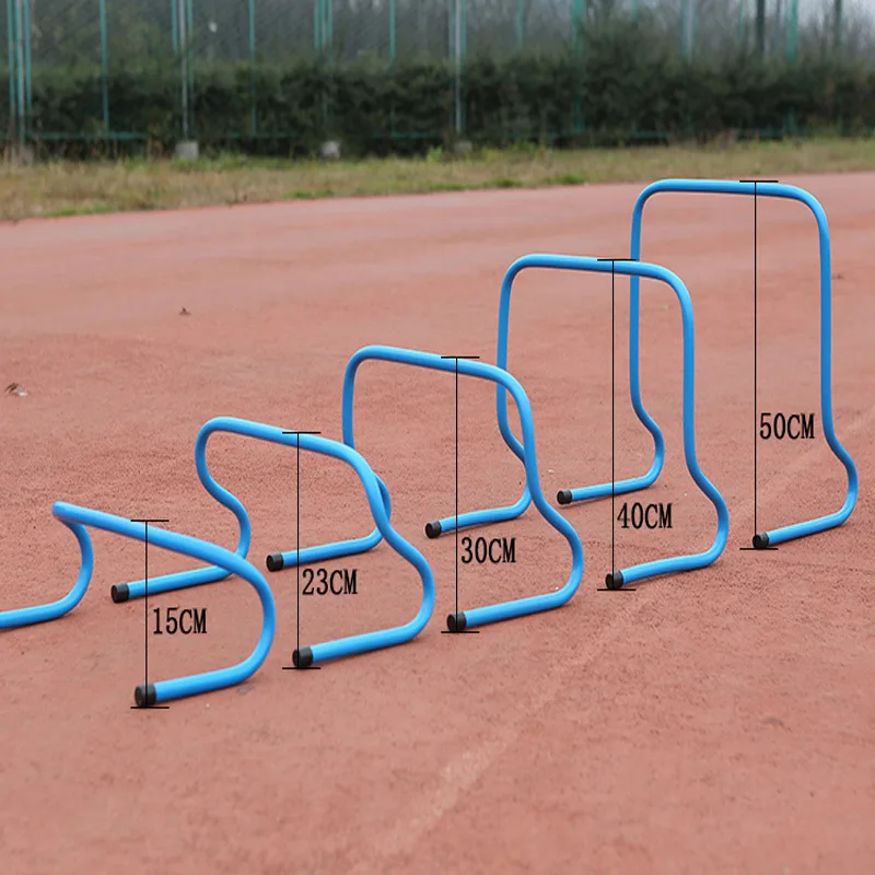 Wholesale 15CM 23CM 30CM 40CM 50CM football training Hurdles Portable Soccer Running Training Speed Agility Hurdles