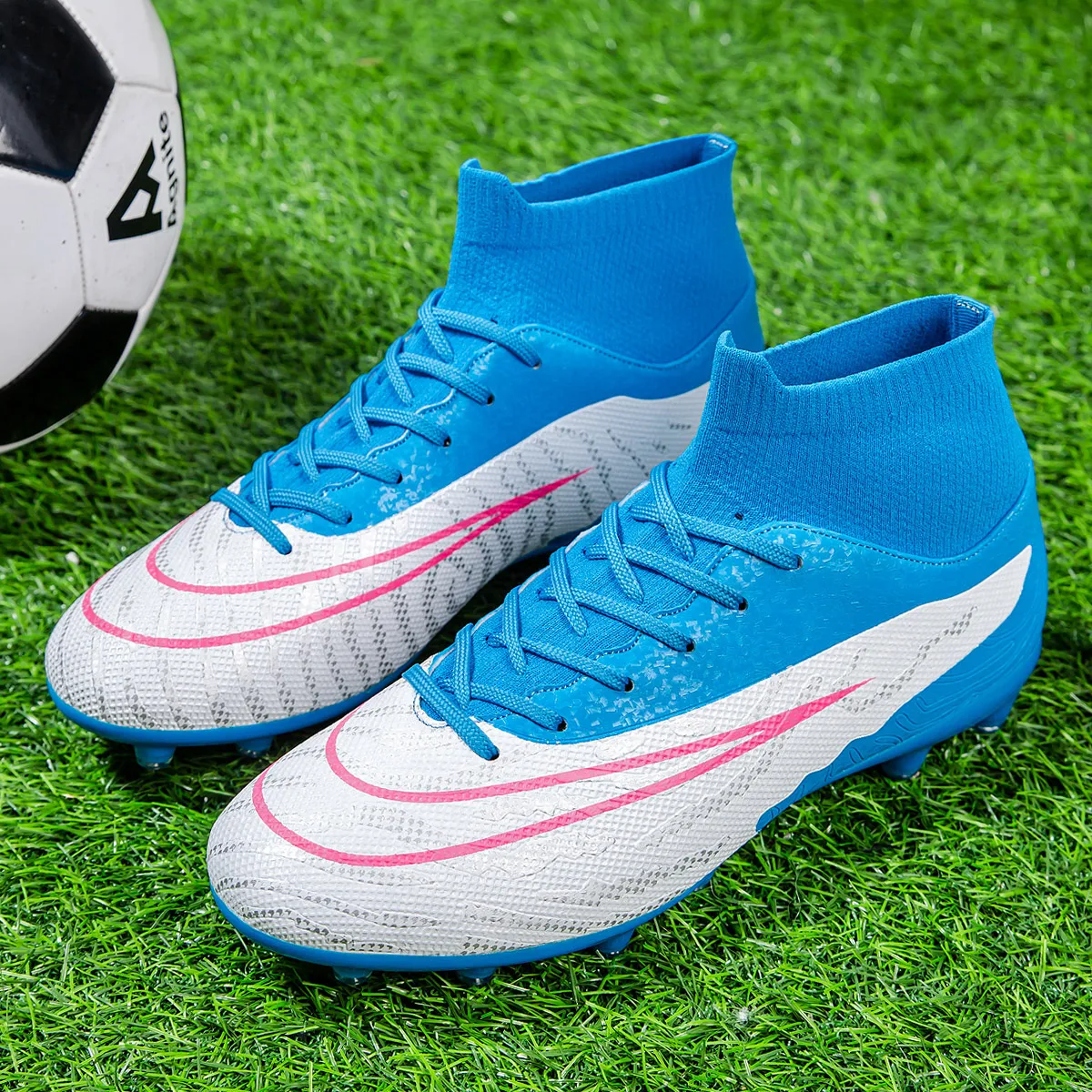 Manufacturer Customize Make Your Own Society Field ag hg football soccer shoes boots used in stock
