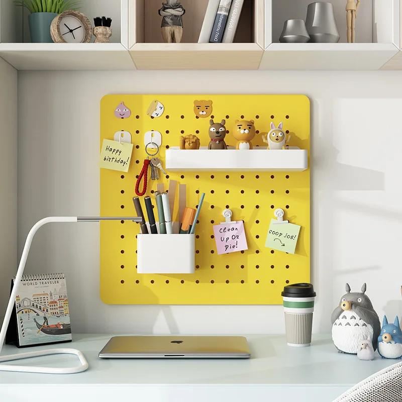 Nail-free rack storage box shelf pen holder sundries table finishing peg board organizer tools