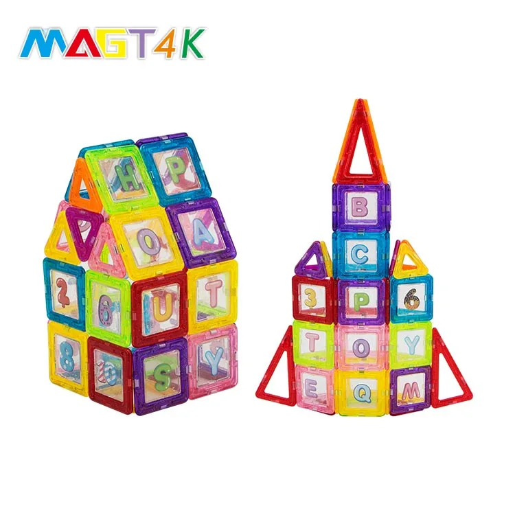 Мини персонализированные ручной работы Магнитная укладки Конструкторы Кристалл здания игрушечные лошадки науки и