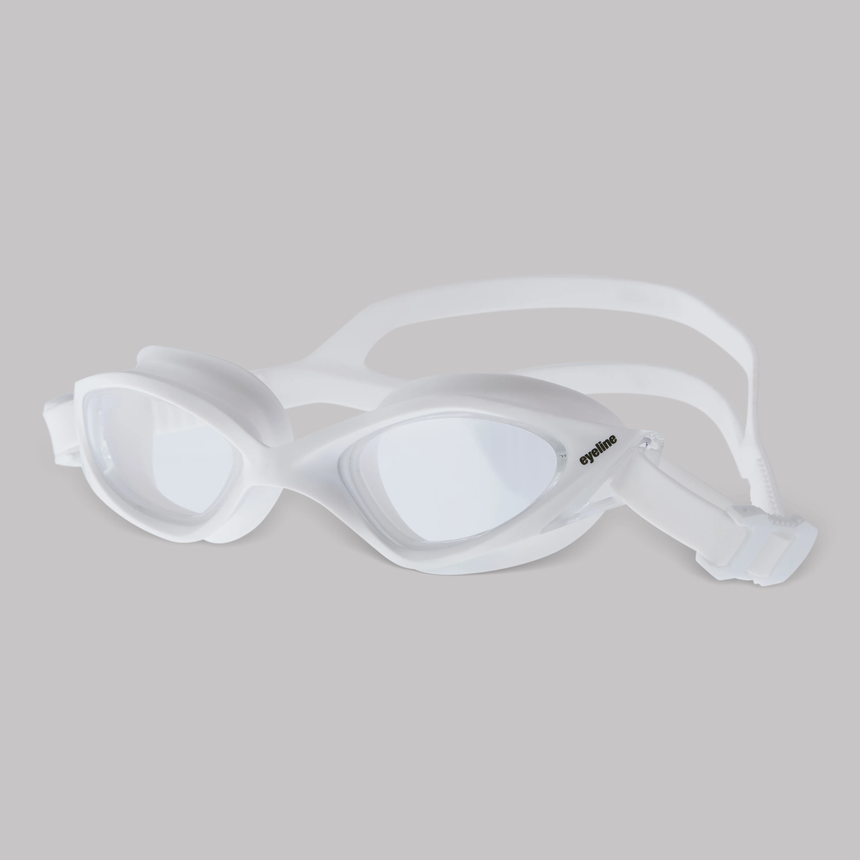 Professional Racing Adult Swim Goggles with Customized Logo No-Leak Anti-Fog UV Protection Waterproof Glasses Black Strap-OEM