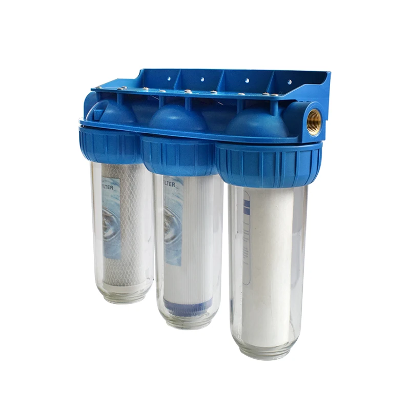 Triple Union ITALY type PET water purifier machine water filter systems pipeline water filters for home drinking