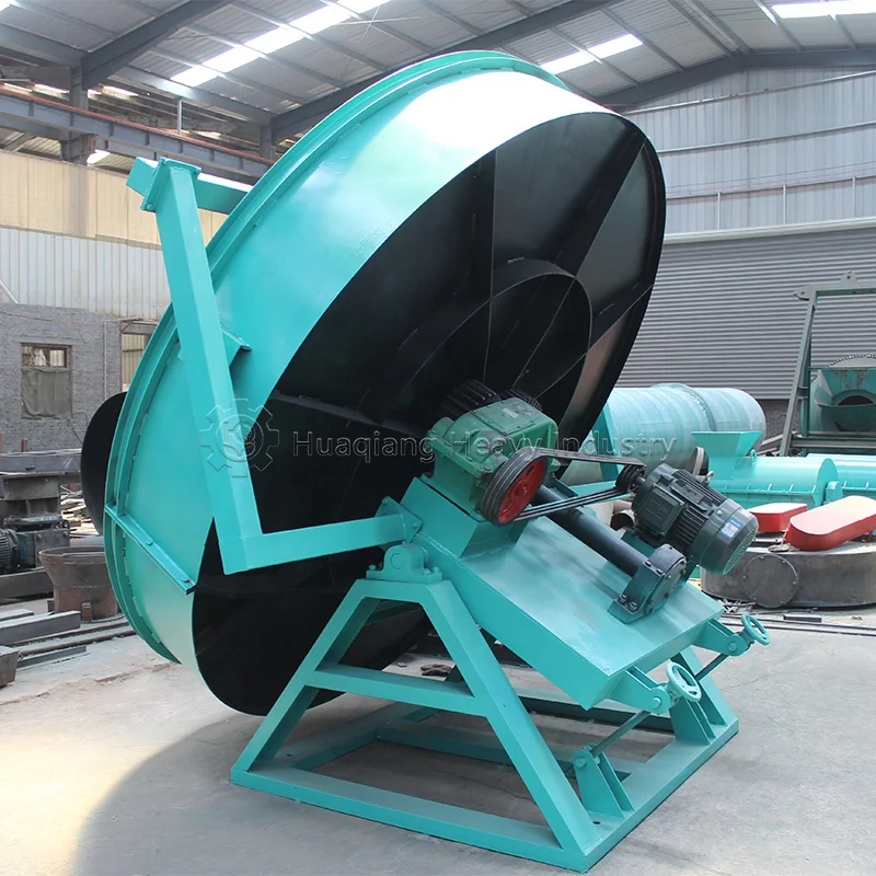 Agriculture organic chicken manure granules fertilizer granulation machines disc granulator