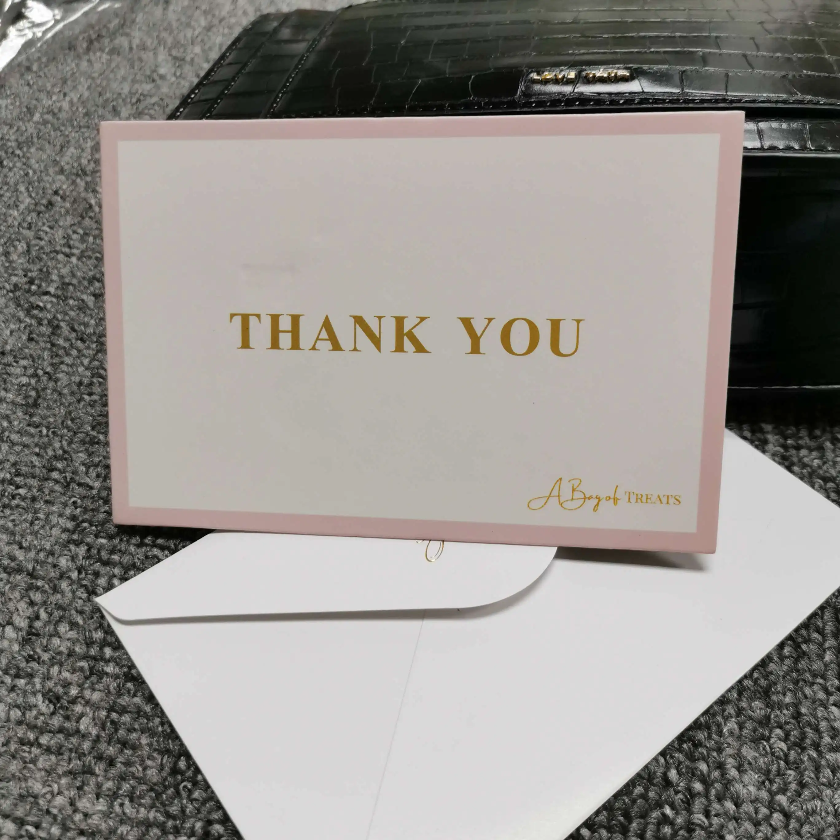 Wholesale custom design logo print Note Cards Thank You Card Sets With Envelopes
