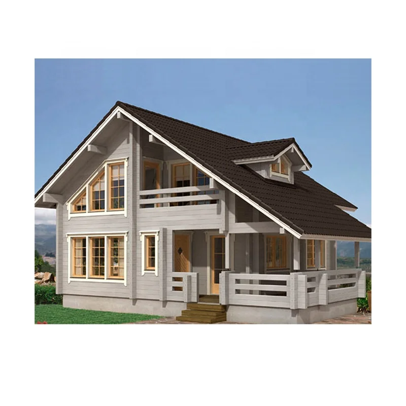 Готовые роскошный сад деревянные бревна дома гостиной деревянный дом