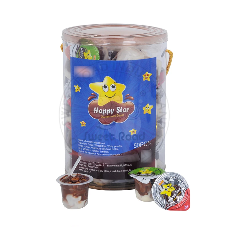 В ассортименте шоколадная чашка Happy Star с печеньем