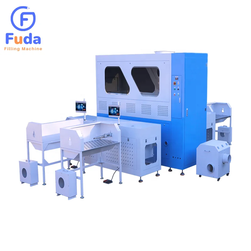 Single-Phase Electric Drive Weighing Cycle Down Feather Jacket Filling Machine