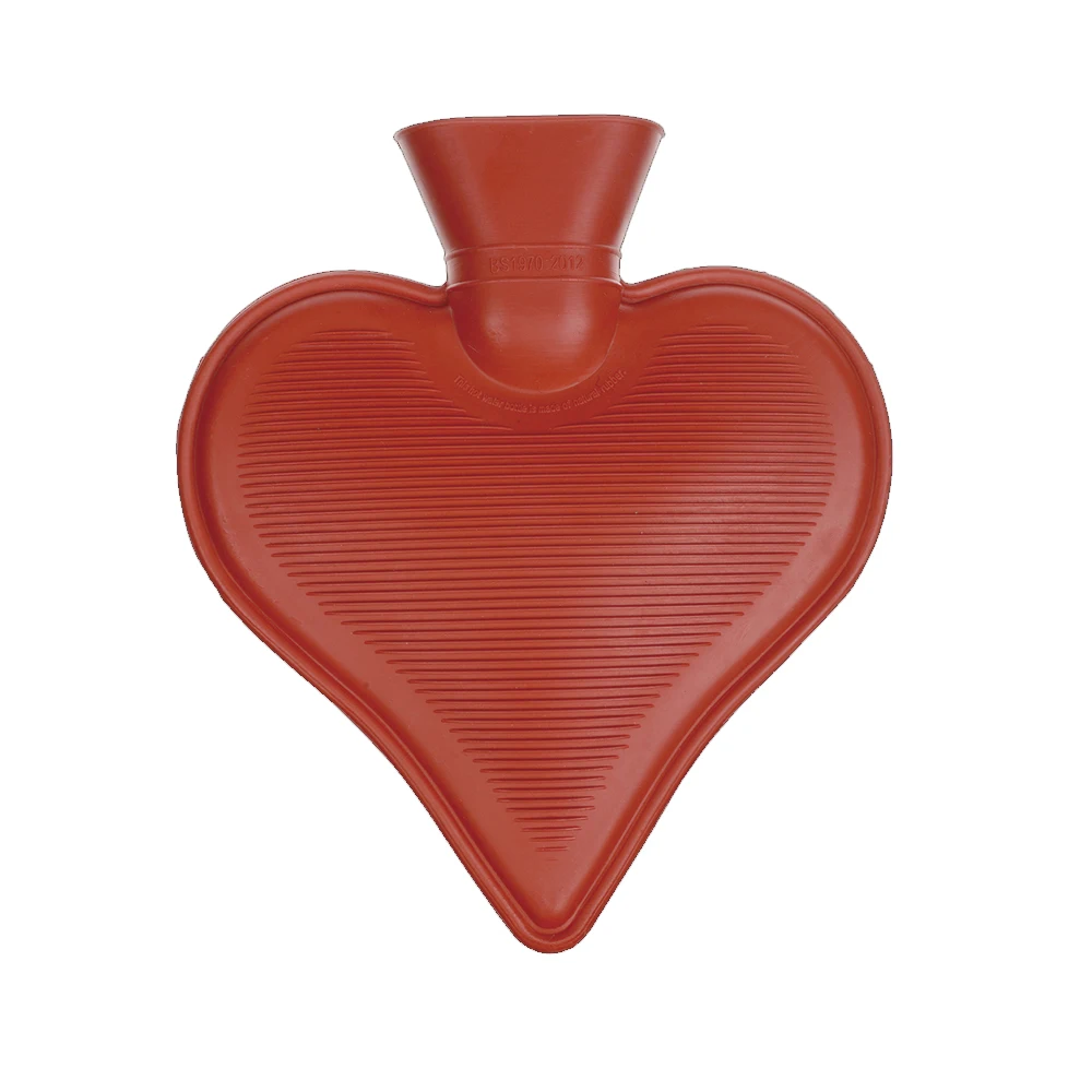 
massage heating pads rubber bag cover heart shape hot water bottle 