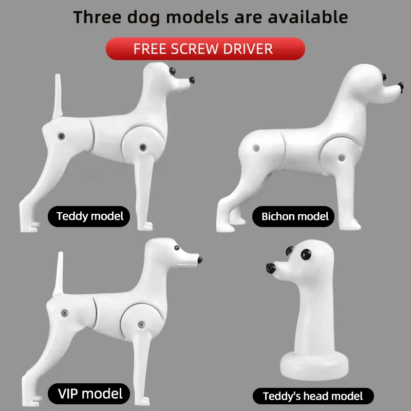 Модель головы собаки Bichon модель для тренировки бишона домашних животных красоты обучения школе скелет должен использоваться с искусственными