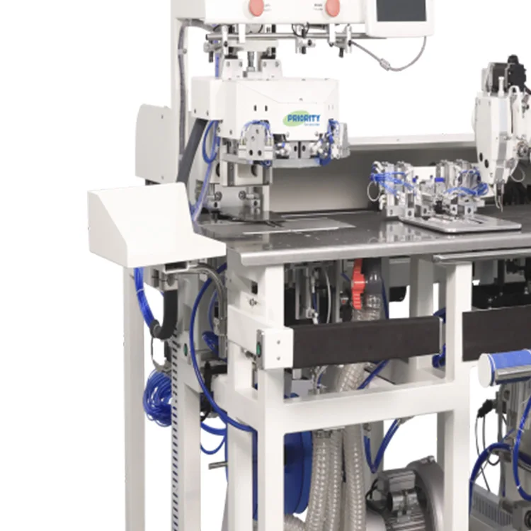 Retractable inner clamp Big capacity rotary hook minimum lubrication system Pocket Setter sewing machine