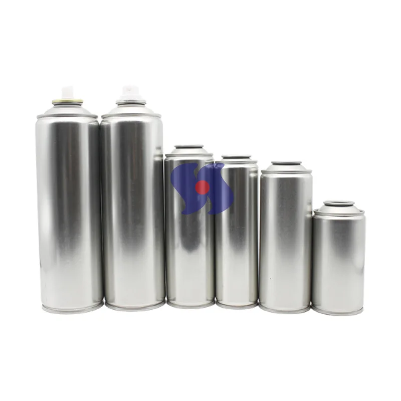 45/52/57/60/65/70mm Manufactured Spray Paint Can Necked-in empty Spray Aerosol tin can