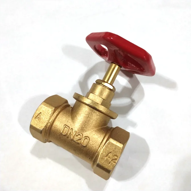 High Quality Custom Cheap Price Brass Control Gate Valves Zinc Stop Valve With Red Grip