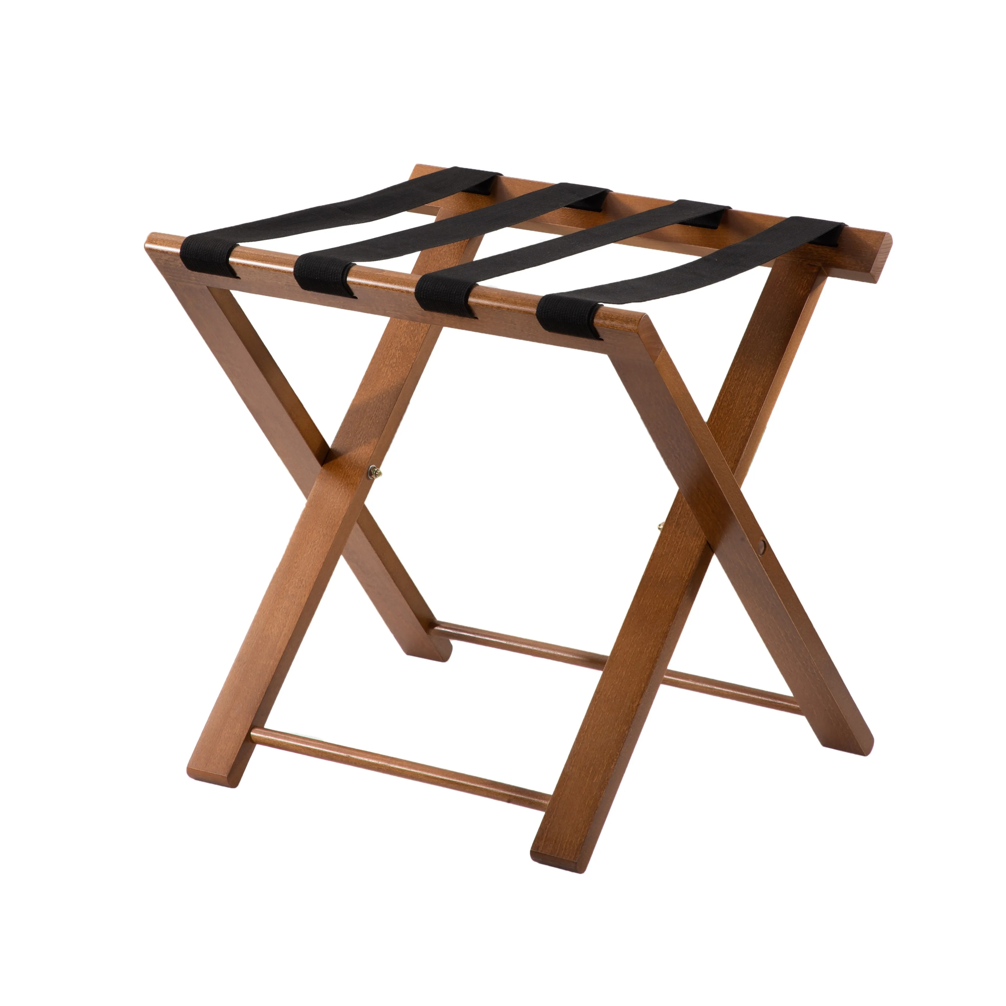 Leisure Hotel Supplies Wholesale Solid Wood Folding Luggage Rack Organizer Shelf