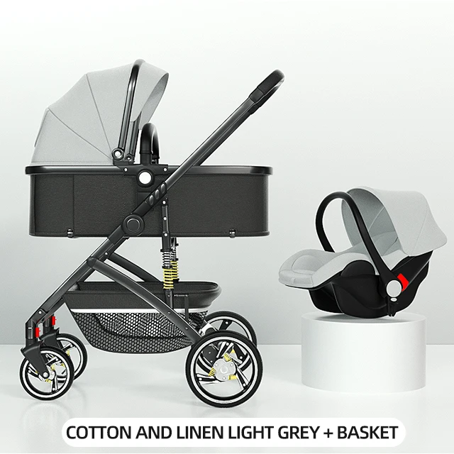 2023 High quality stroller baby 5 in 1 lightweight foldable baby station wagon luxury baby carrier with wheels and seat