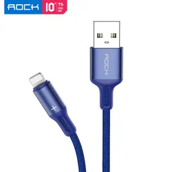 Best Sellers in usa 2020 ROCK R2 Aluminum Braided Data Kabel Fast Charging 2.4A Type-c Charger Cord for iPhone 12 Cable